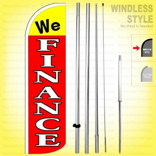 We Finance Swooper Feather Flag We Finance Swooper Feather Flag